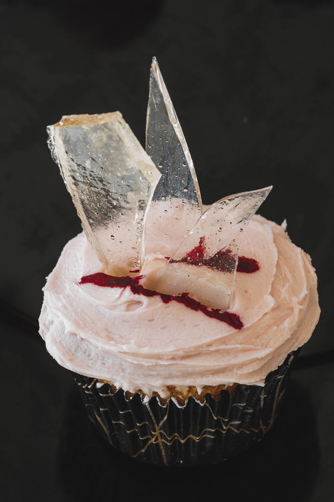 broken glass cupcake